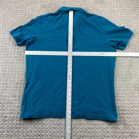 Banana Republic Polo Shirt Men Large L Blue Green Embroidered Elephant Logo Golf - Picture 7 of 10